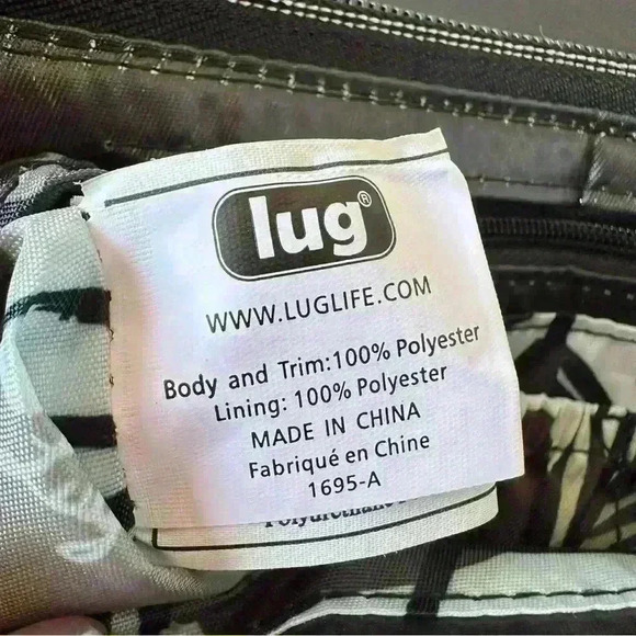 LUG Huddle Black Crossbody Purse Bag and LUG Sleeper Brush Holder Set of Two - Picture 9 of 14